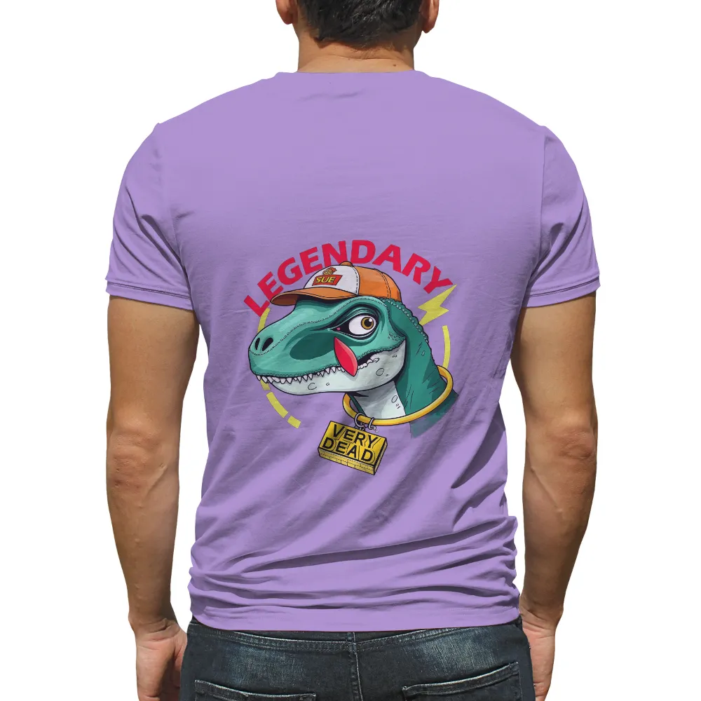 Customized Tee Shirts: Legendary Dinosaur Pop Culture Tees| VERY DEAD text