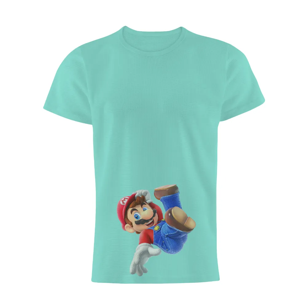 TShirt Printing: Dynamic Adventure with Iconic Video Game Character|video game class shirt