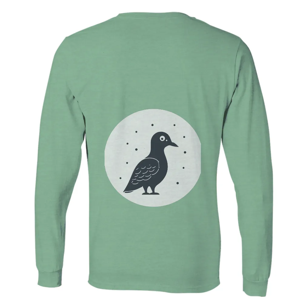 Minimalist Bird Silhouette with Scandinavian Design|freedom is essential t shirt