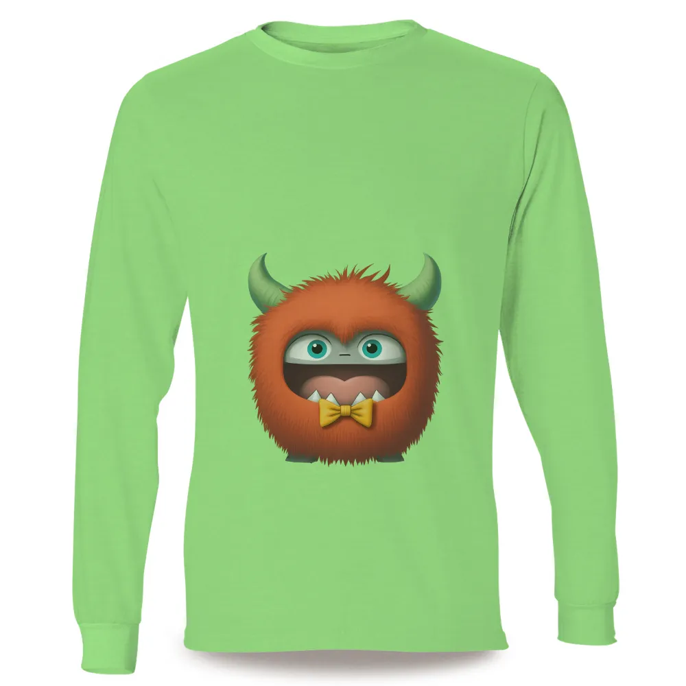 TShirt Printing: Whimsical Monster Brings Joy with Orange Fur and Green Horns|orange astros world series shirt