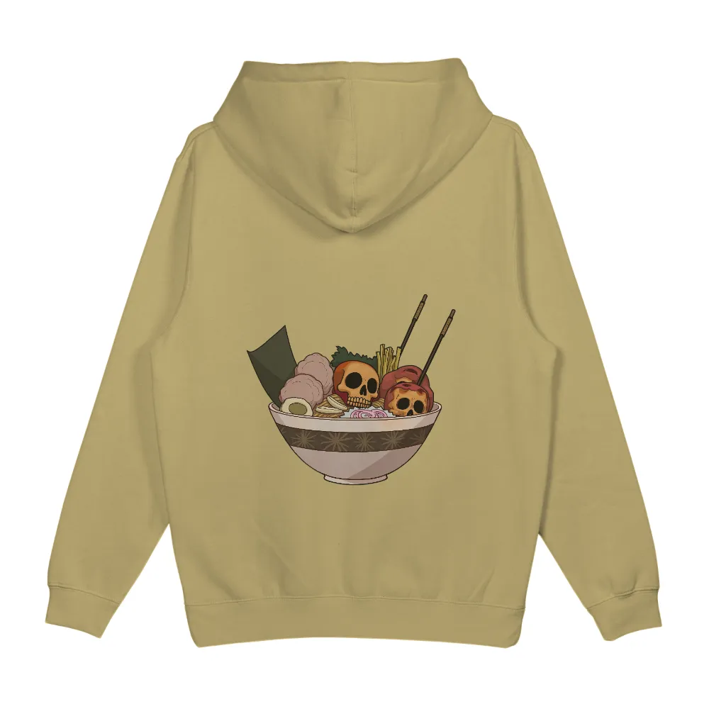 TShirt Printing: Ramen Skulls - A Blend of Dark Humor and Japanese Pop Culture|naruto eating ramen t shirt