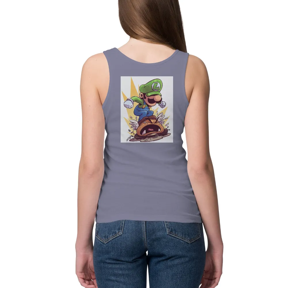 T-Shirts Custom: Luigi's Leap - Funny Gaming Pop Culture|it's not cartoon it's anime shirt