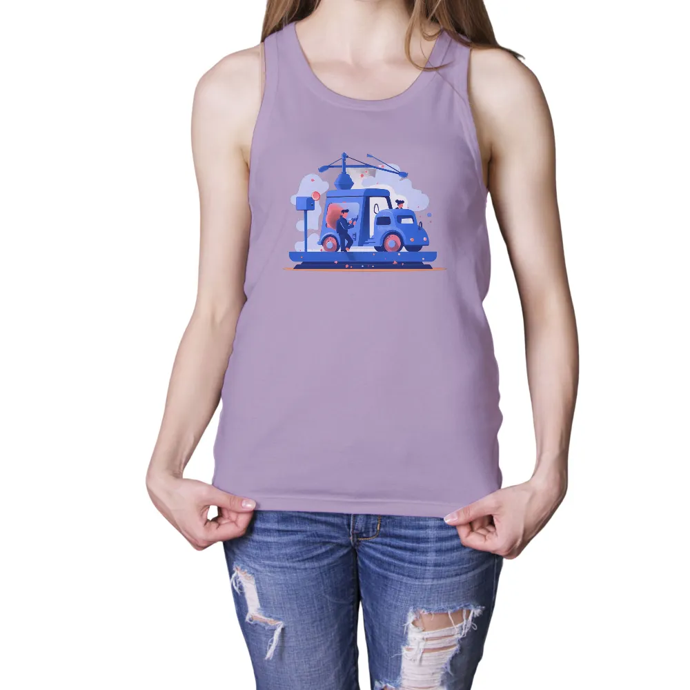 Futuristic Cityscape Design: Merging Technology with Human Interaction|retro earth day shirt