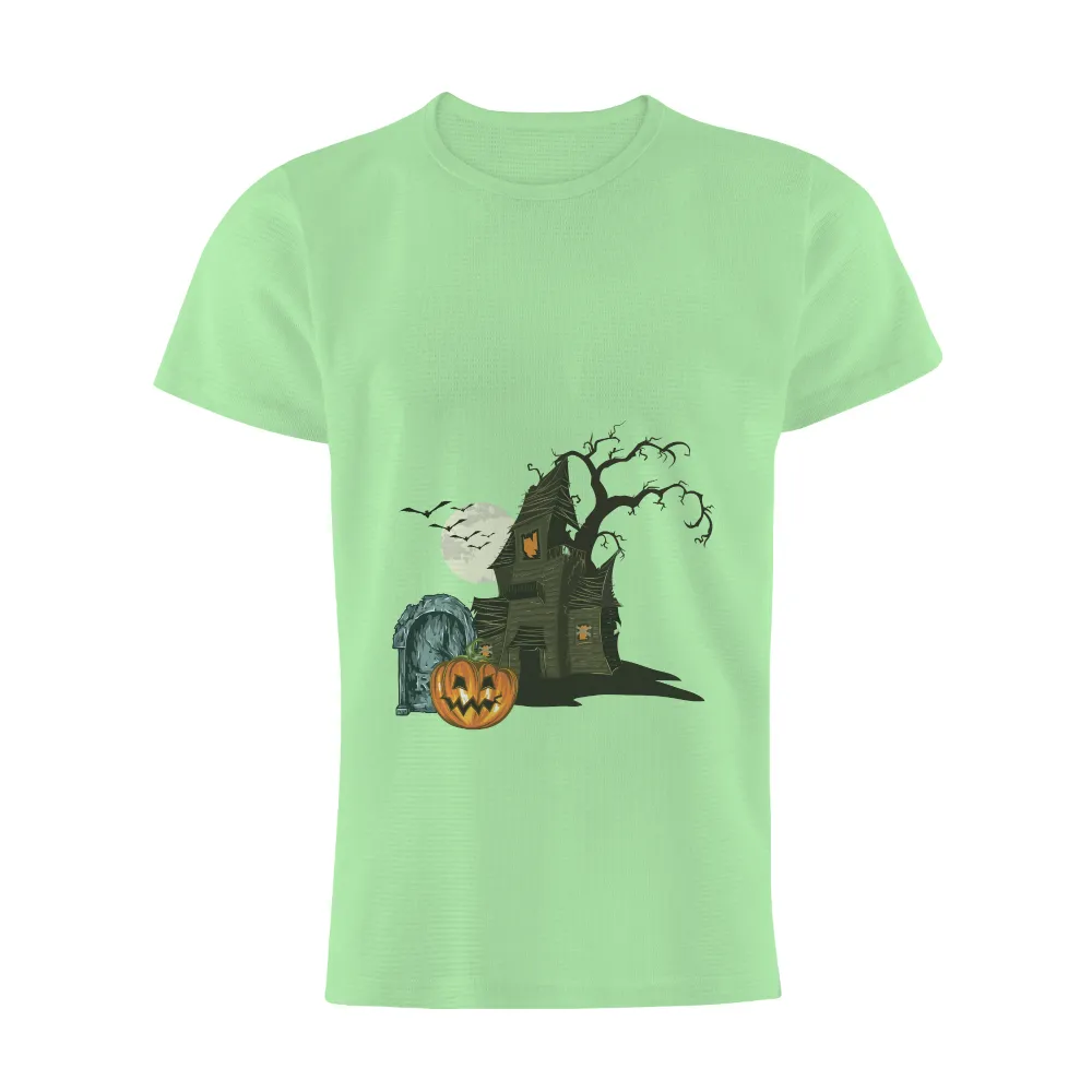 TShirt Design: Haunted House Halloween Spooktacular|ghostface button up shirt spirit halloween