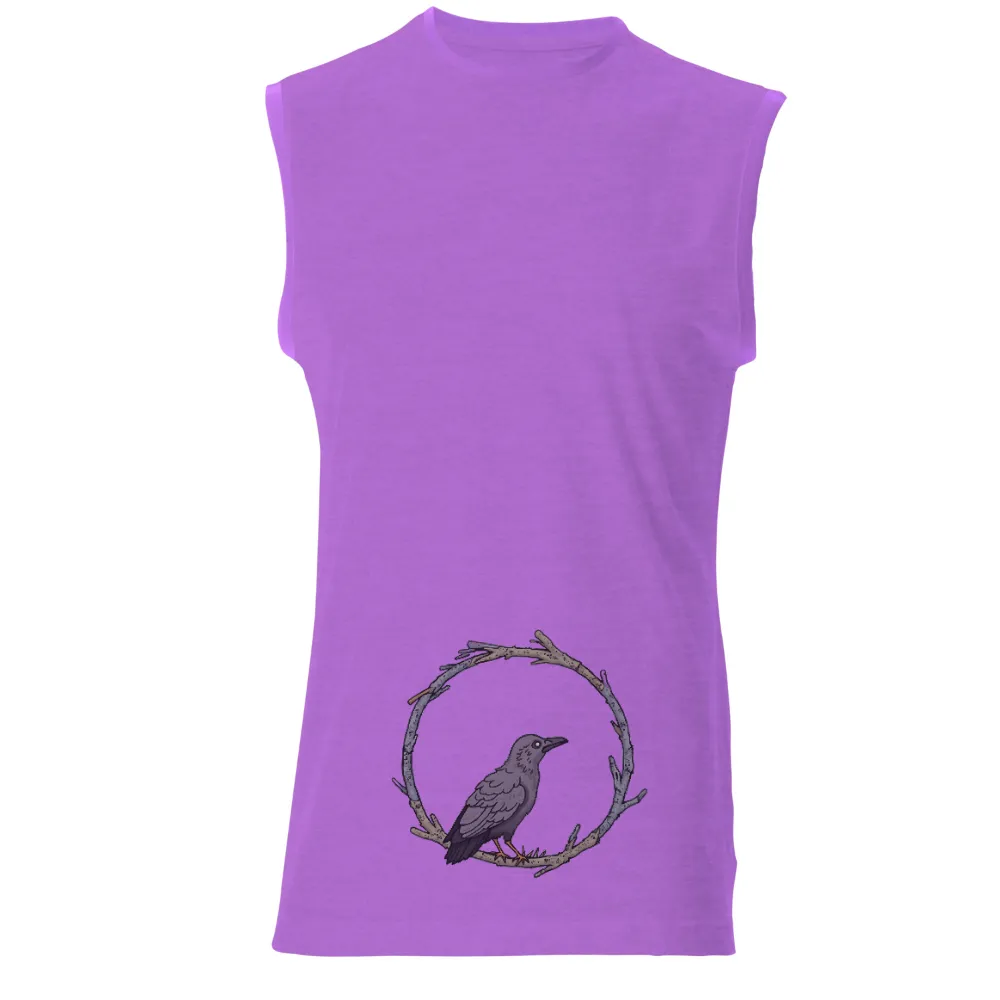 T-Shirts Custom: Crow of Wisdom and Resilience|zayde wisdom