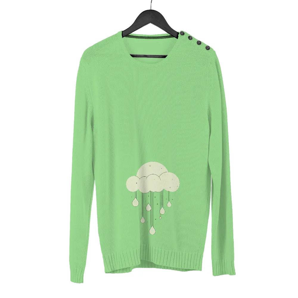 T-Shirts Pattern: Whisp's Journey Through Raindrops|rain snow t shirt