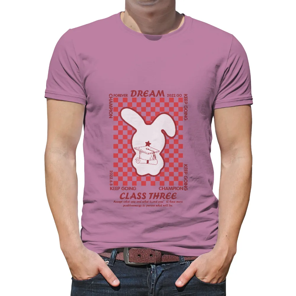 T-Shirts Pattern: Forever Dream - Graduation Bunny|youth easter shirts