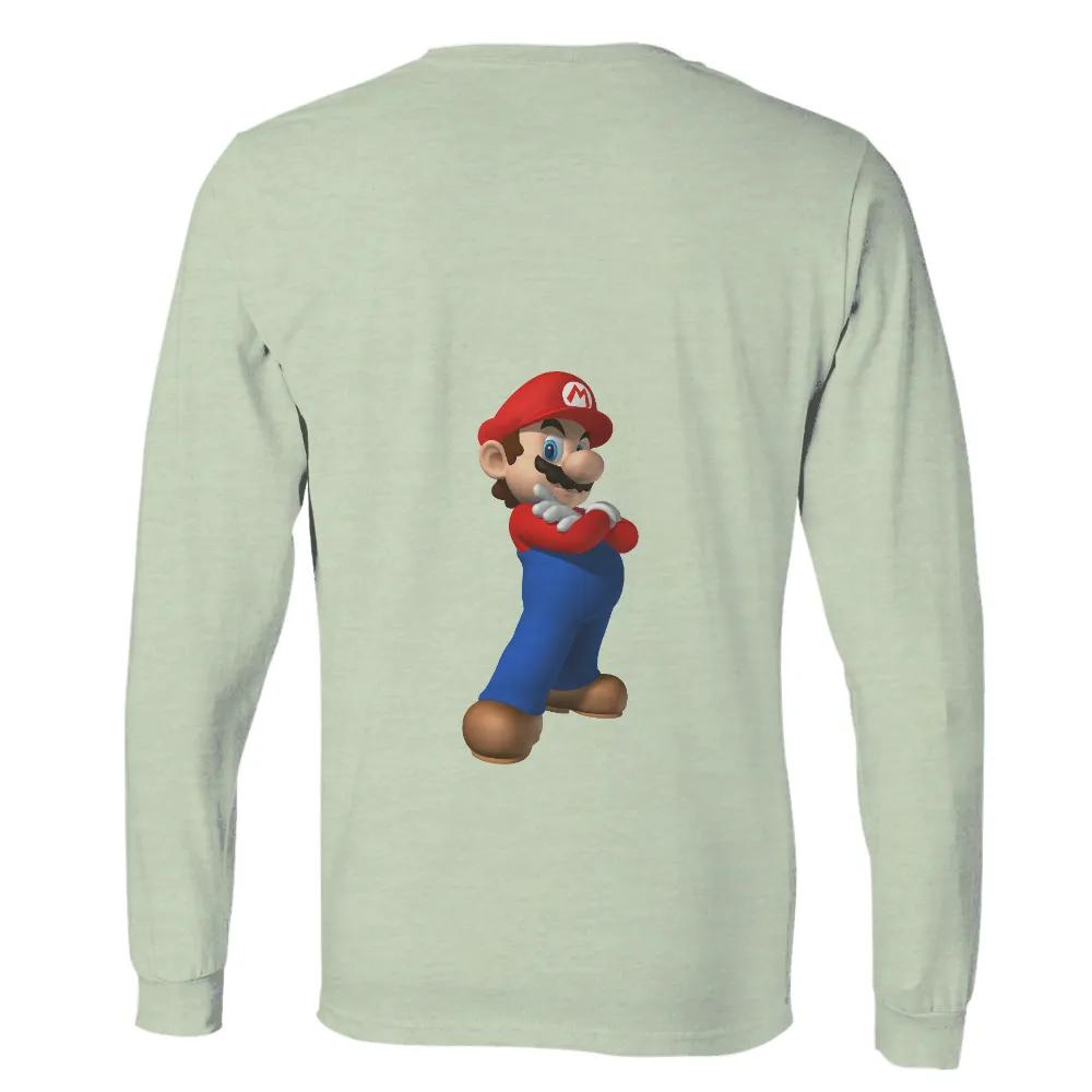 Custom Tee Shirts: Mario Adventure - Gaming Hero|port authority men's retro camp shirt