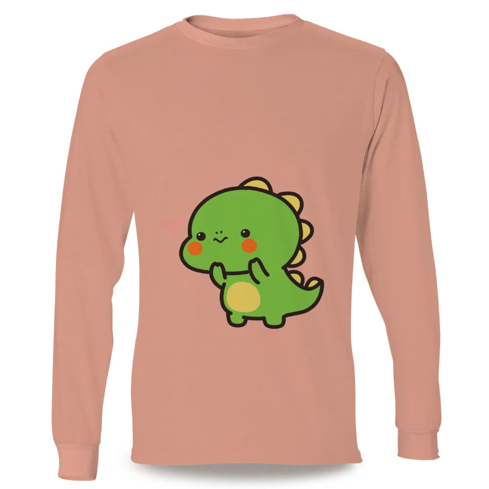 Custom Tee Shirts: Dino's Heart of Love|cute valentine women's t shirts