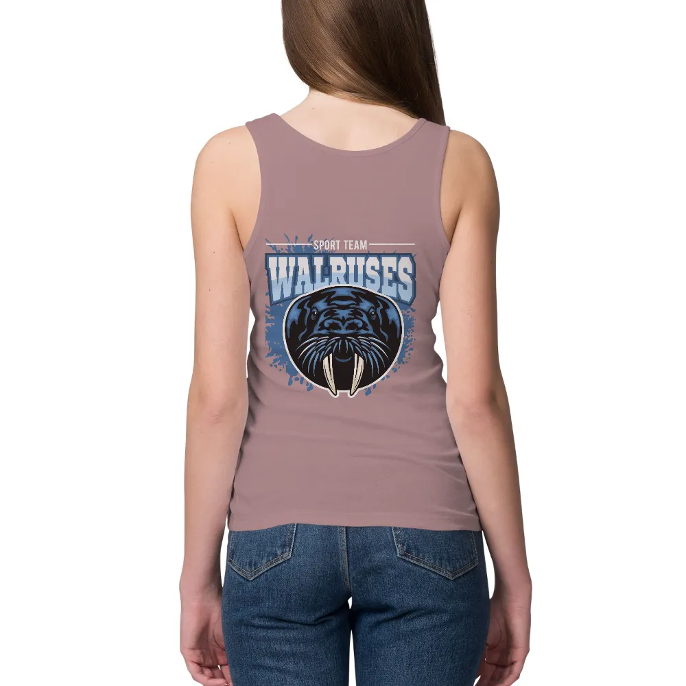 T-Shirt Printing: Walrus Mascot for Sports Team - Unity and Strength|men's big & tall mlb team tee