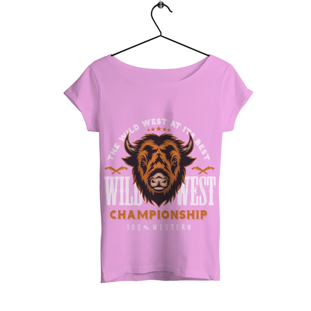 Shirts Graphic Tees: Thunder the Bison - Wild West Championship|garhwal rifles t shirt