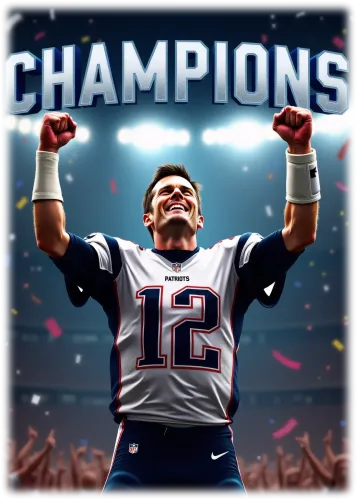 Champions - tom brady football jersey