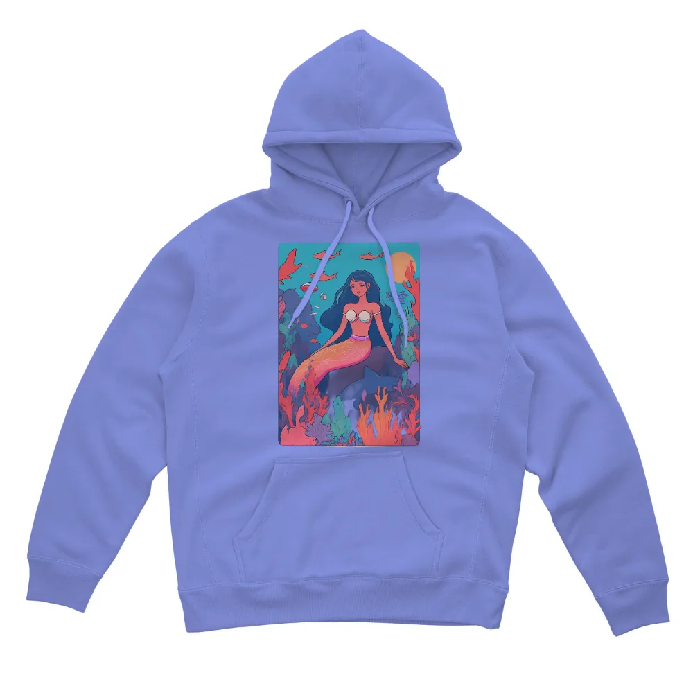 TShirt Design: Mermaid Guardian of the Coral Reefs|crew neck uv protection running long sleeve shirt