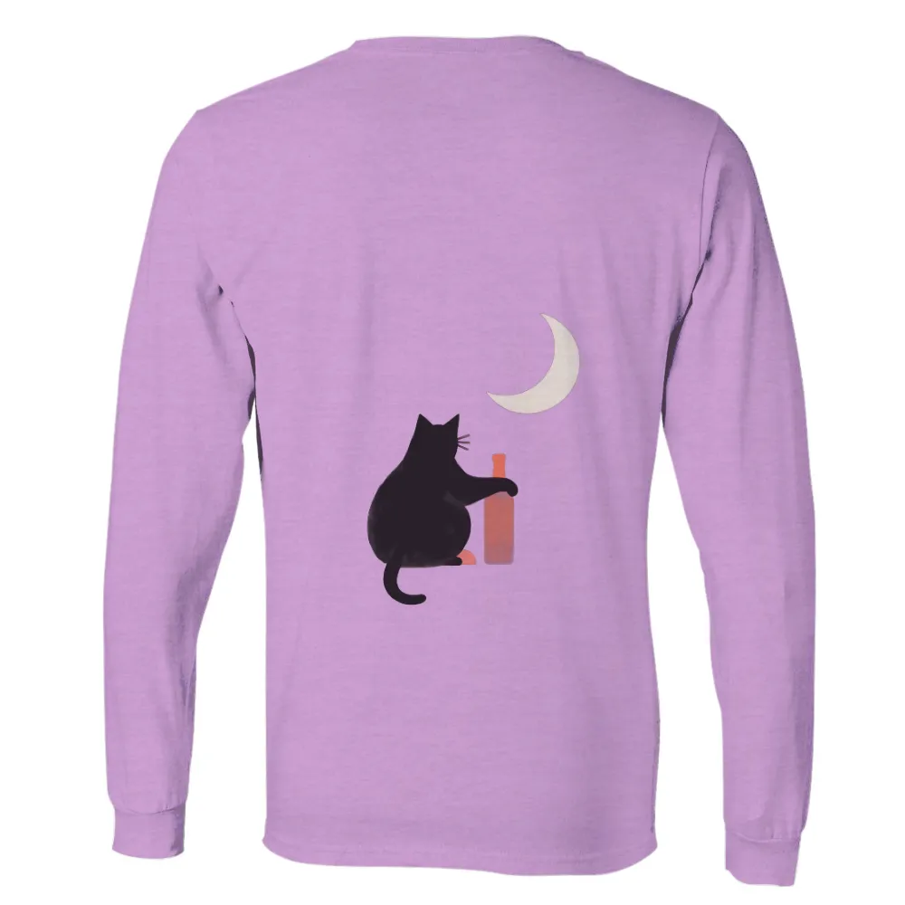 T-Shirts Custom: Black Cat Moonlight Mischief|pokemon magic shirt