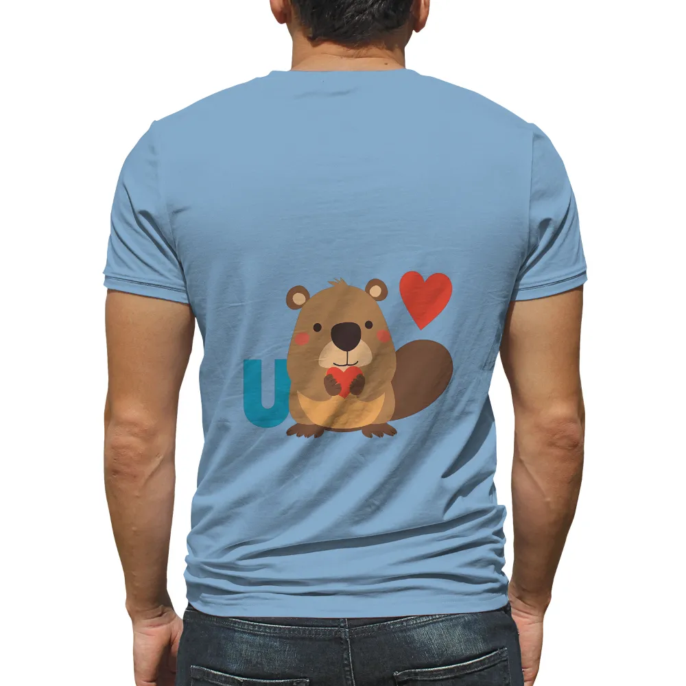 Customized Tee Shirts: Benny the Beaver - A Symbol of Love and Friendship|man i love farming shirt busch light