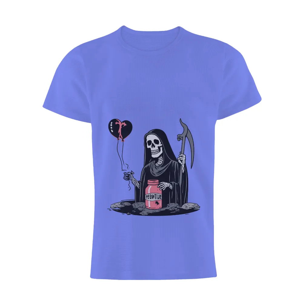 Grim Reaper T-Shirts Design: Dark Humor Meets Irony|odd future hot air balloon shirt