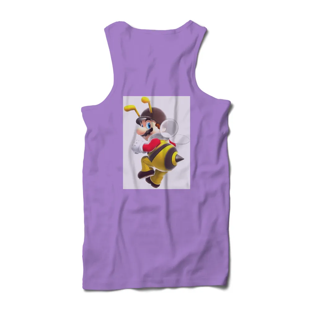 Bee Mario Shirts Graphic Tees - Whimsical Gaming Adventure|trippie redd bee mouth shirt