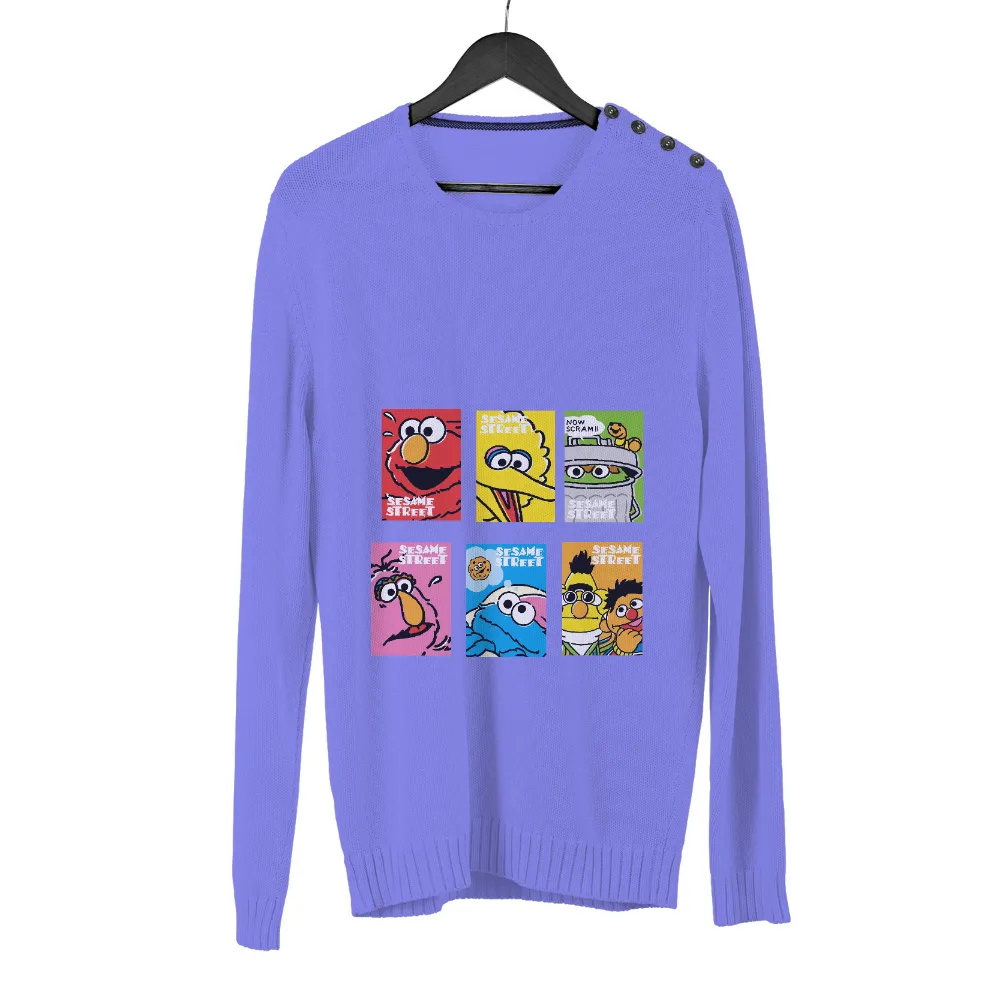 Sesame Street TShirt Design: Spread Joy with Beloved Characters|sesame street graphic tee