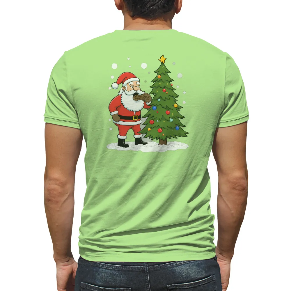 Graphic Tees: Santa's Festive Spirit | Holiday Theme|christmas tree shirt pattern