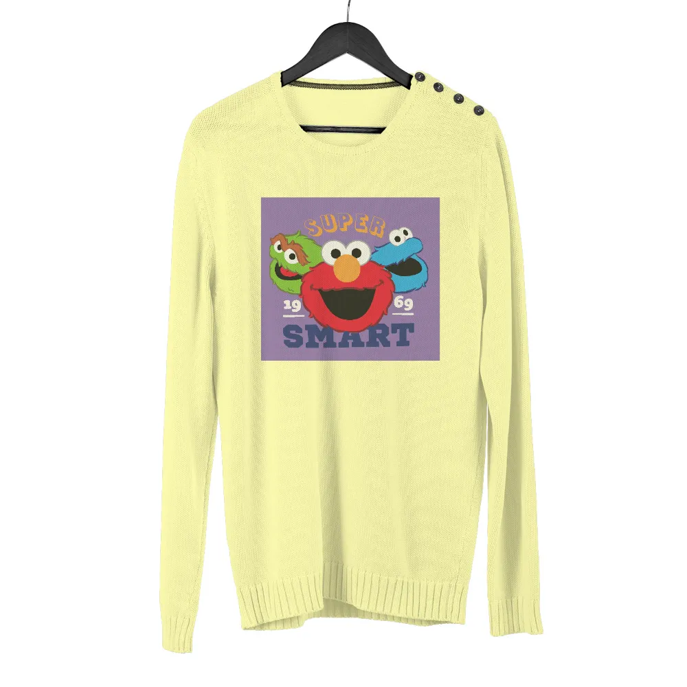 Custom T-Shirt Printing: Super Smart Sesame Street Characters|vintage claude monet shirt