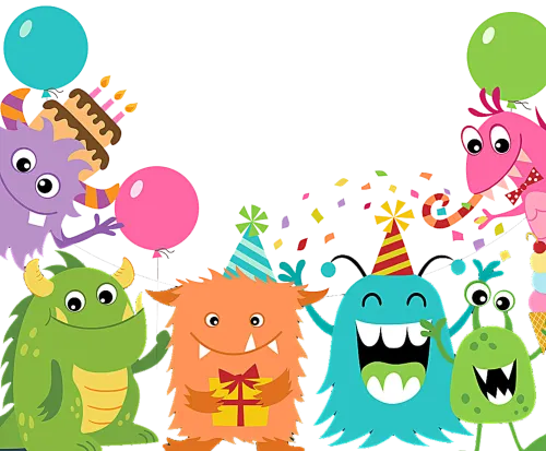 Customized Tee Shirts: Celebrate with Colorful Monster Party