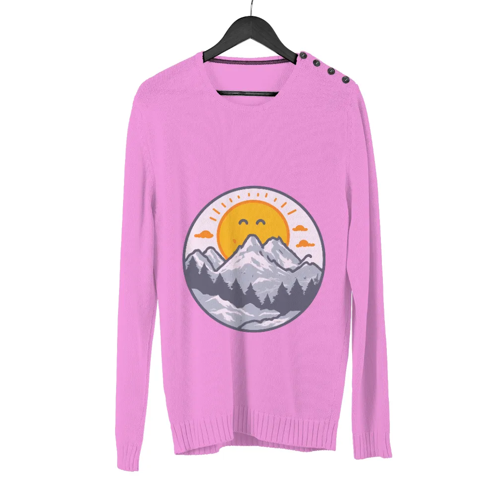 Mountain Nature Smile: Embrace Positivity and Strength through Art|love peace skeet cheese shirt