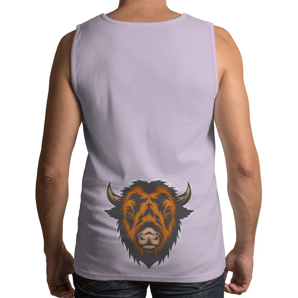 Custom T-Shirt Printing: Thunder the Bison - Strength and Freedom|freedom is essential t shirt