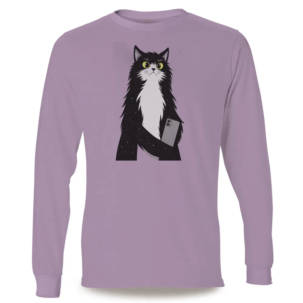 TShirt Printing: Luna, Guardian of the Digital Realm|devin townsend space cat shirt