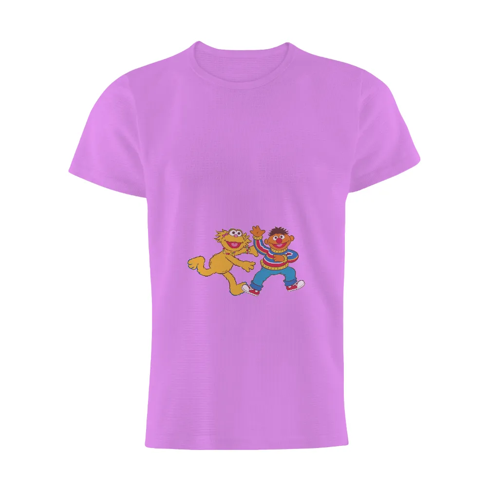 Custom T-Shirt Printing: Spread Joy with Zoe and Ernie from Sesame Street|vintage claude monet shirt