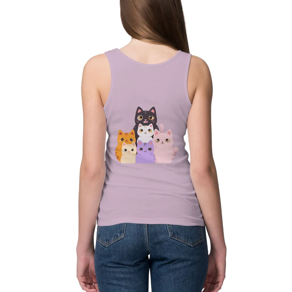 Tee Shirt Printing: Adorable Cats | Cute and Colorful Feline Designs| cream-colored kitten with curious eyes