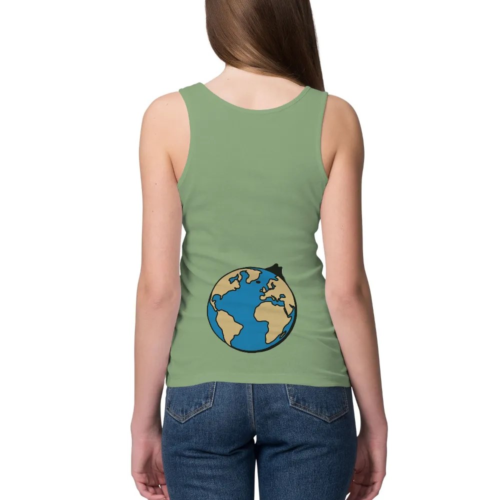 T-Shirts Custom: Globe Unity - Artistic Design for Global Connection|thomas the train shirts for family