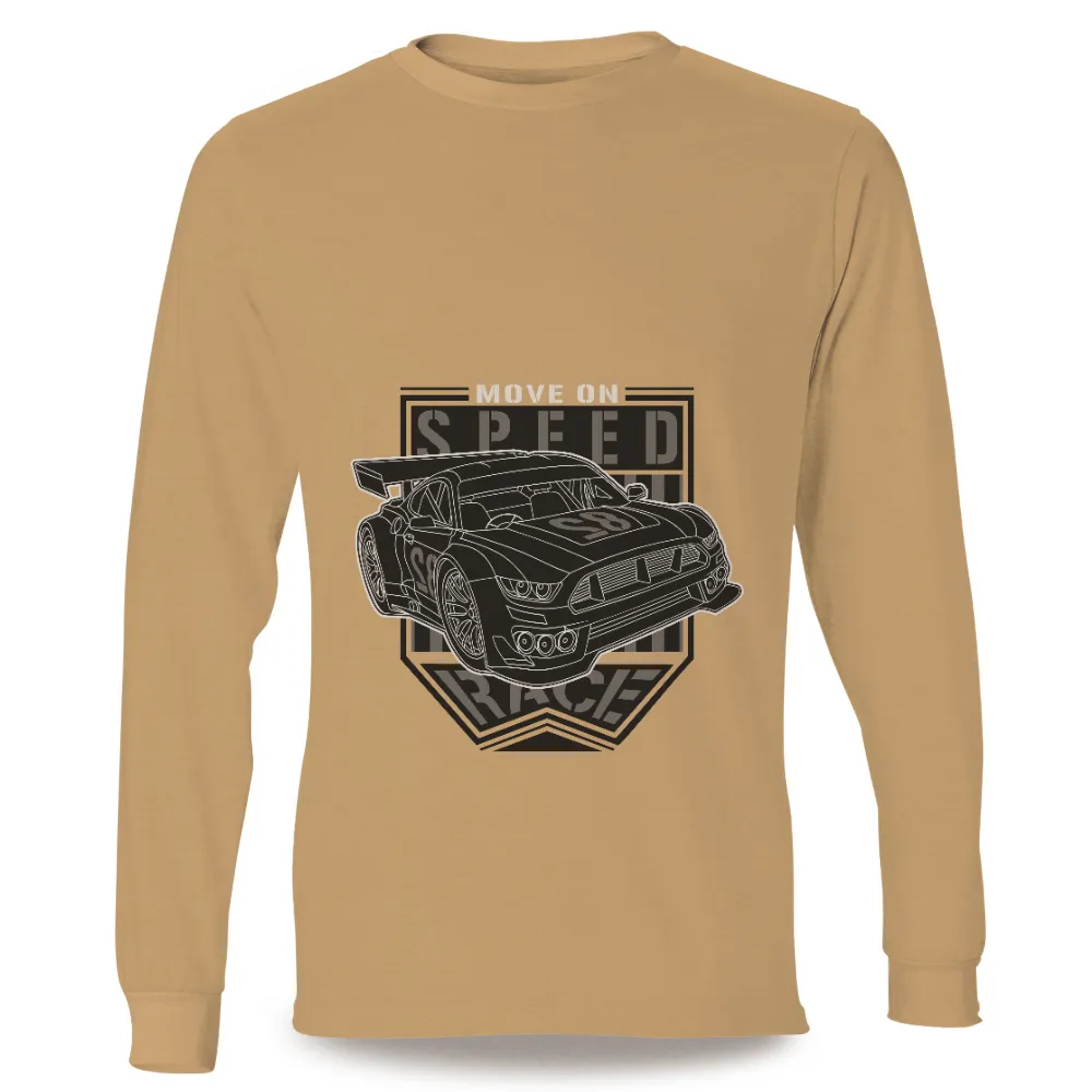 Shirts Graphic Tees: Race Car Spirit - Move On Speed Race|grandpa and grandson the legend and the legacy