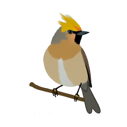 Customized Tee Shirts: Bohemian Waxwing - Nature's Harmony