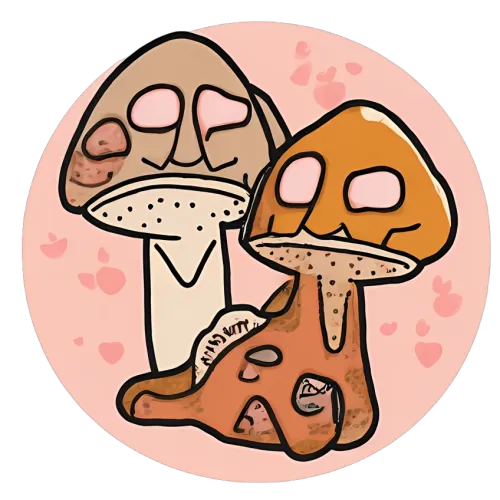 Whimsical Mushrooms: A Love Story in T-Shirts Design