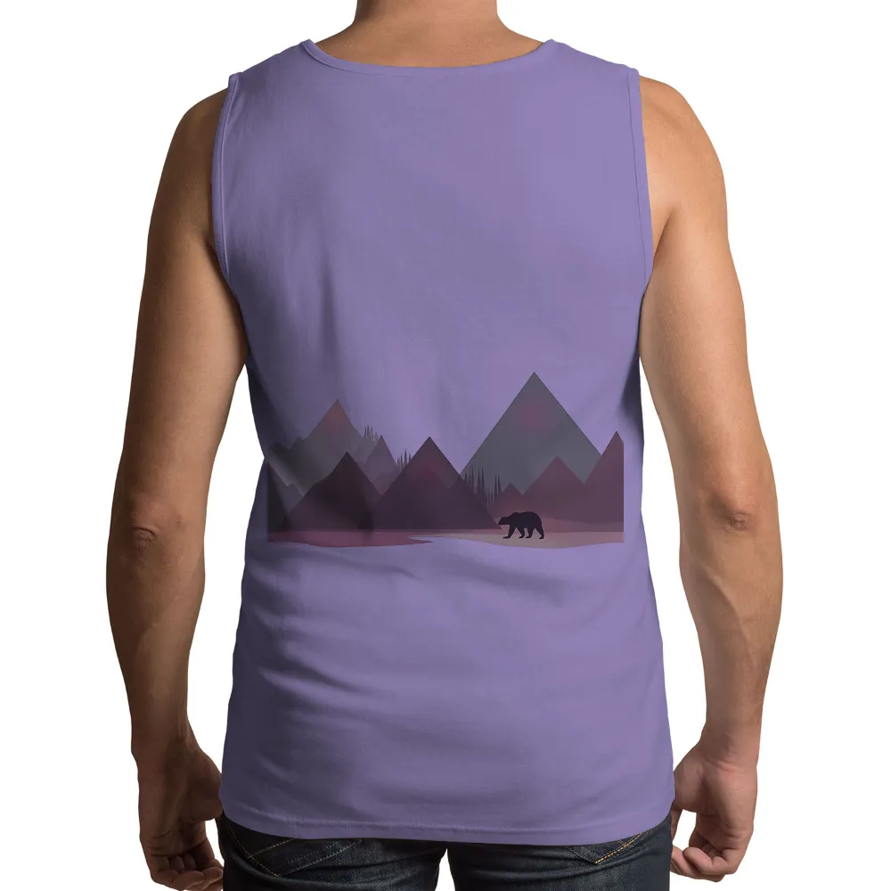 Tee Shirt Printing: Bear in the Mountains - Tranquility and Strength|fortnite bear shirt