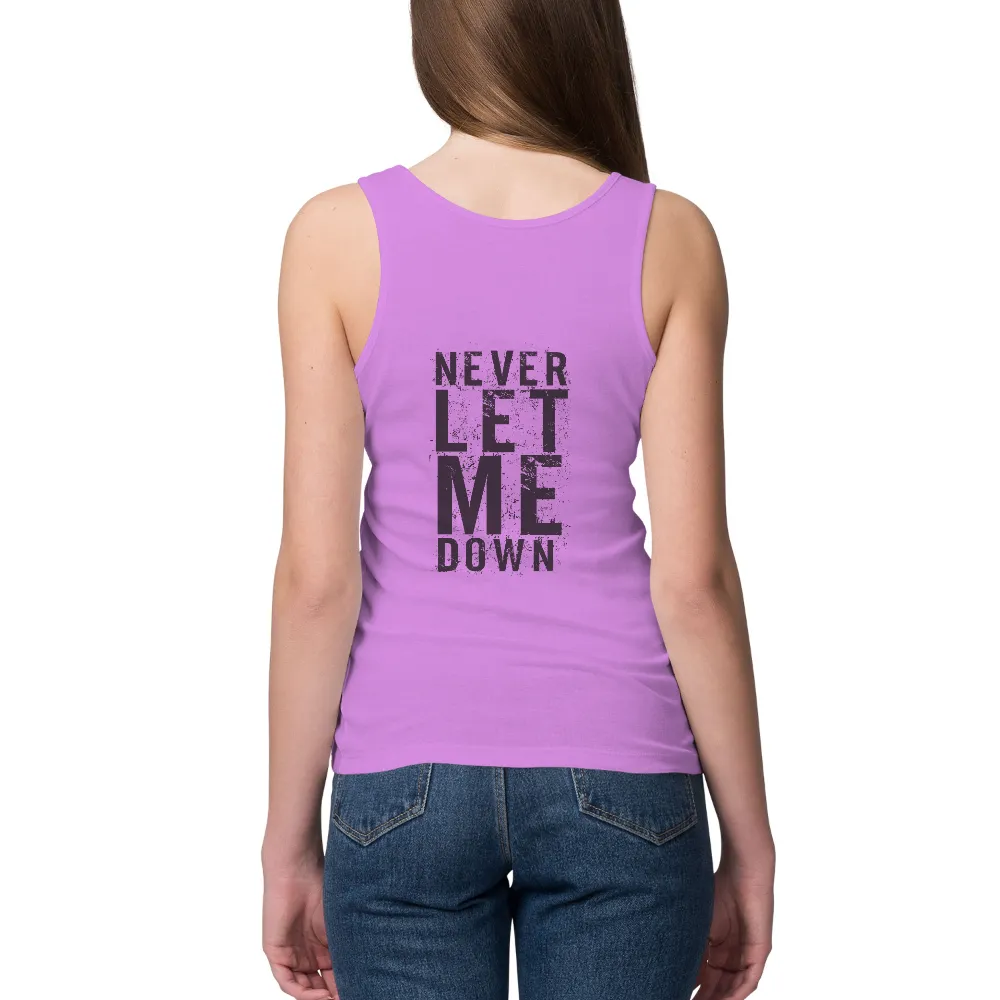 TShirt Printing: Never Let Me Down - Vintage Typography Design|vintage super smash bros shirt