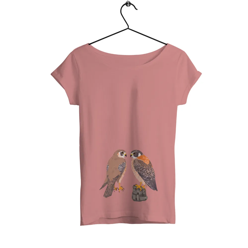 T-Shirts Design: Majestic Falcons - Artistic Wildlife Tribute|rock t shirt roblox