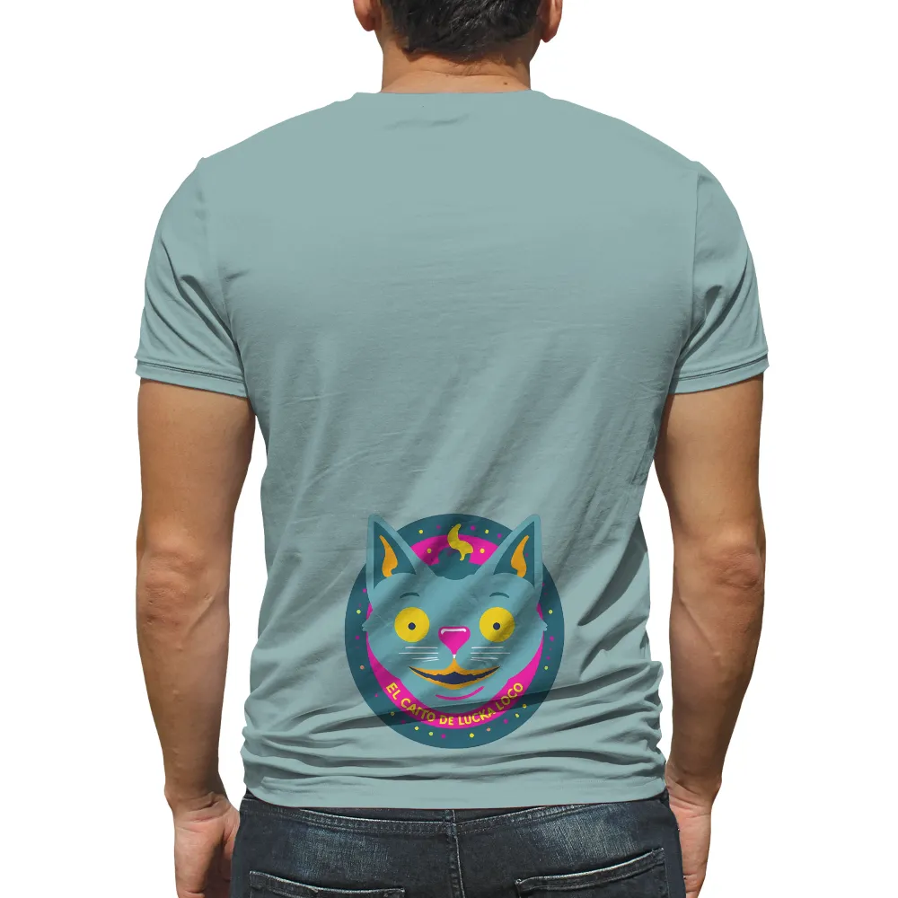 El Catto de Lucka Loco: Vibrant Retro Cat Graphic Design|tooheys retro t shirt