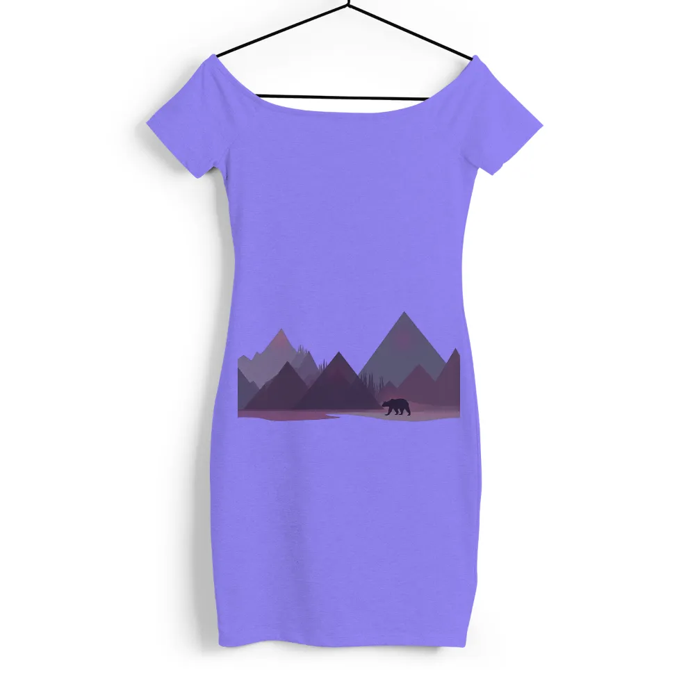 Tee Shirt Printing: Bear in the Mountains - Tranquility and Strength|lakers lake show t shirt