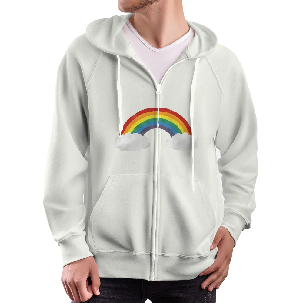 Custom T-Shirt Printing: Rainbow of Hope - Artistic Designs|men rainbow long sleeve shirt