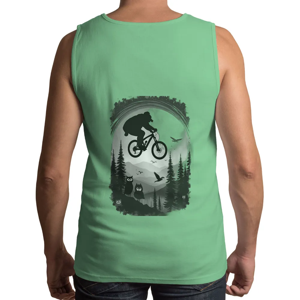 Custom Tee Shirts: Mountain Biking Adventure with Owls|enes kanter freedom shirt