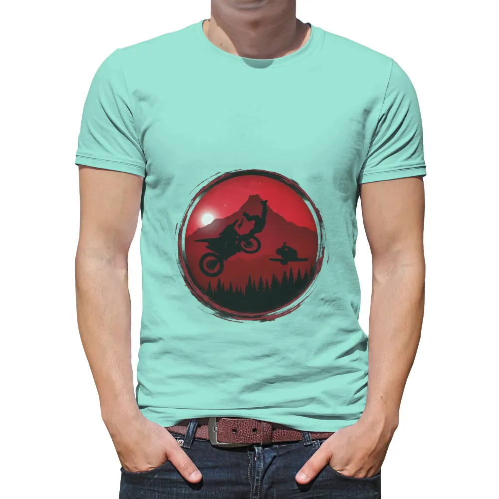 Custom T-Shirt Printing: Extreme Motocross Stunt at Sunset|death note ryuk silhouette