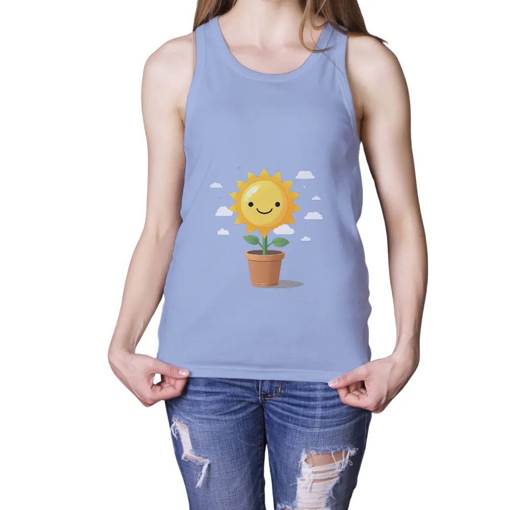 T-Shirts Custom: Cheerful Sunflower - Spread Joy and Positivity|bleach sunflower shirt