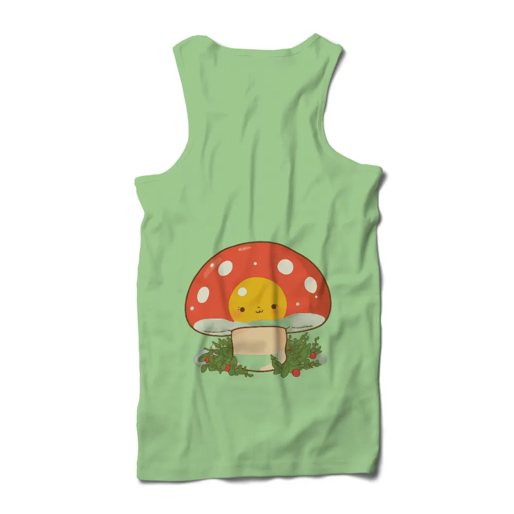 TShirt Design: Whimsical Mushroom Adventure|Cute mushroom character