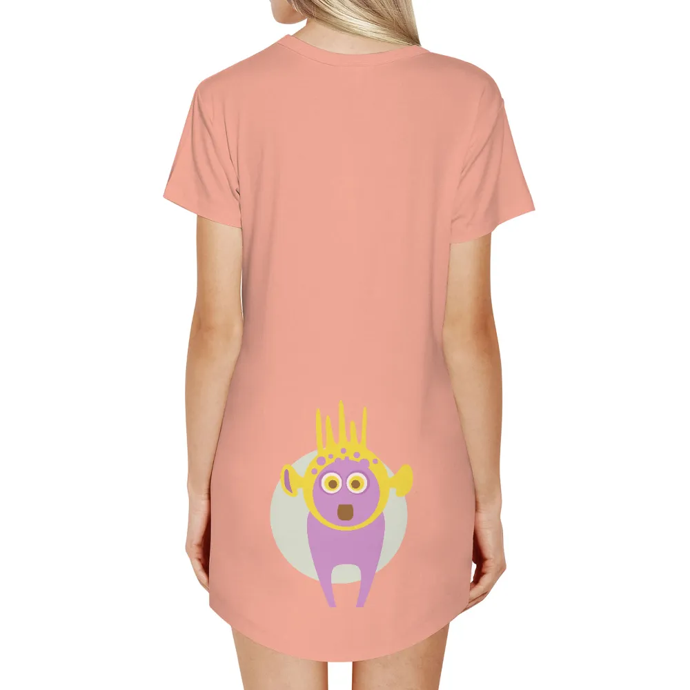 T-Shirts Pattern: Whimsical Fantasy Creature|scary movie yellow shirt