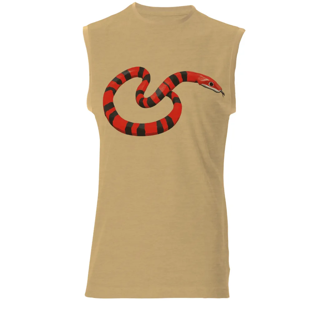 Tee Shirts Printed: Serpent of Shadows - Bold Red and Black Stripes|t shirt black suit roblox