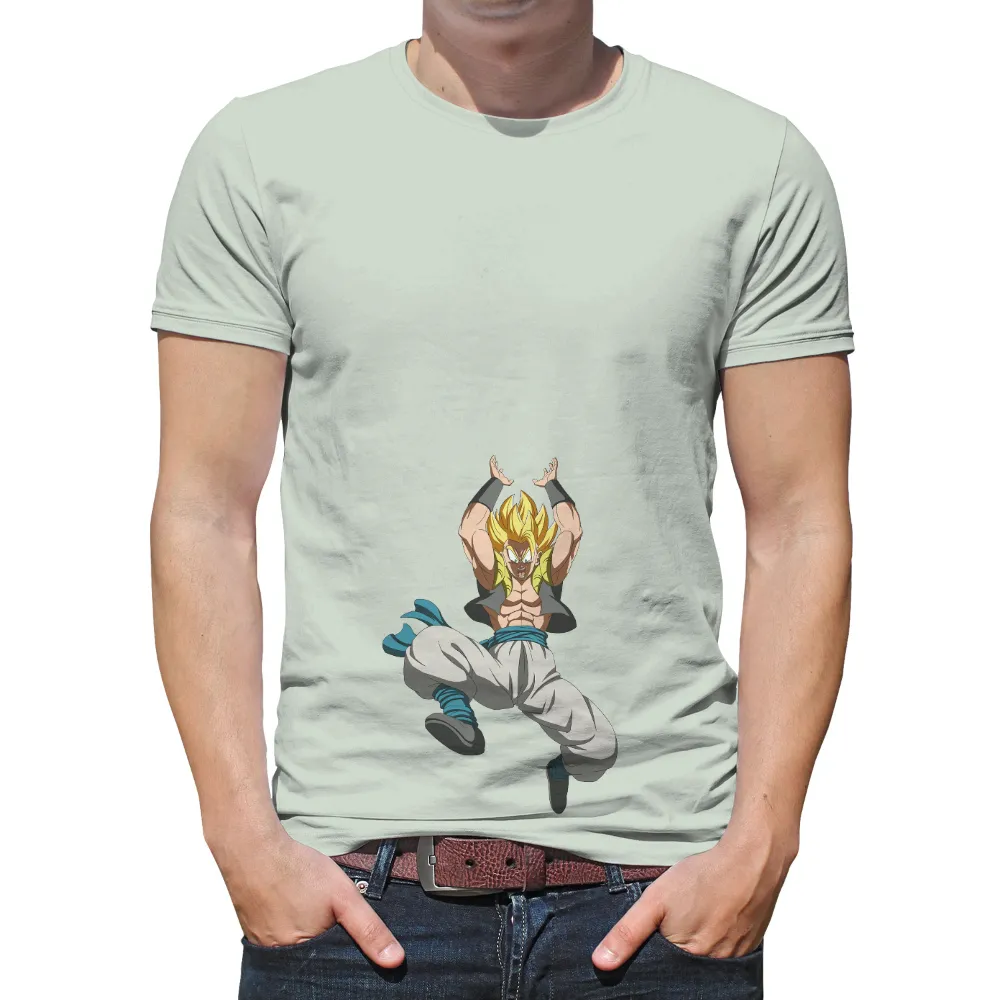 Gogeta Super Saiyan T-Shirt Printing: Power and Determination|dragon ball z workout pants