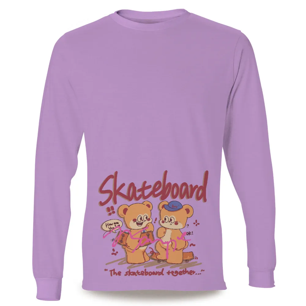 Custom Tee Shirts: Skateboarding Friends - Teddy Bears on Wheels|pirates city connect jersey 2022