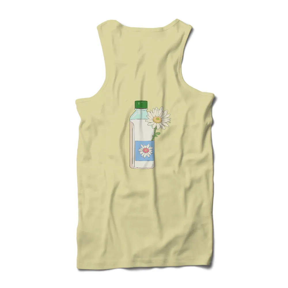 Tee Shirts Printed | Milk Bottle & Daisy - Life Theme Tees| tranquil life theme