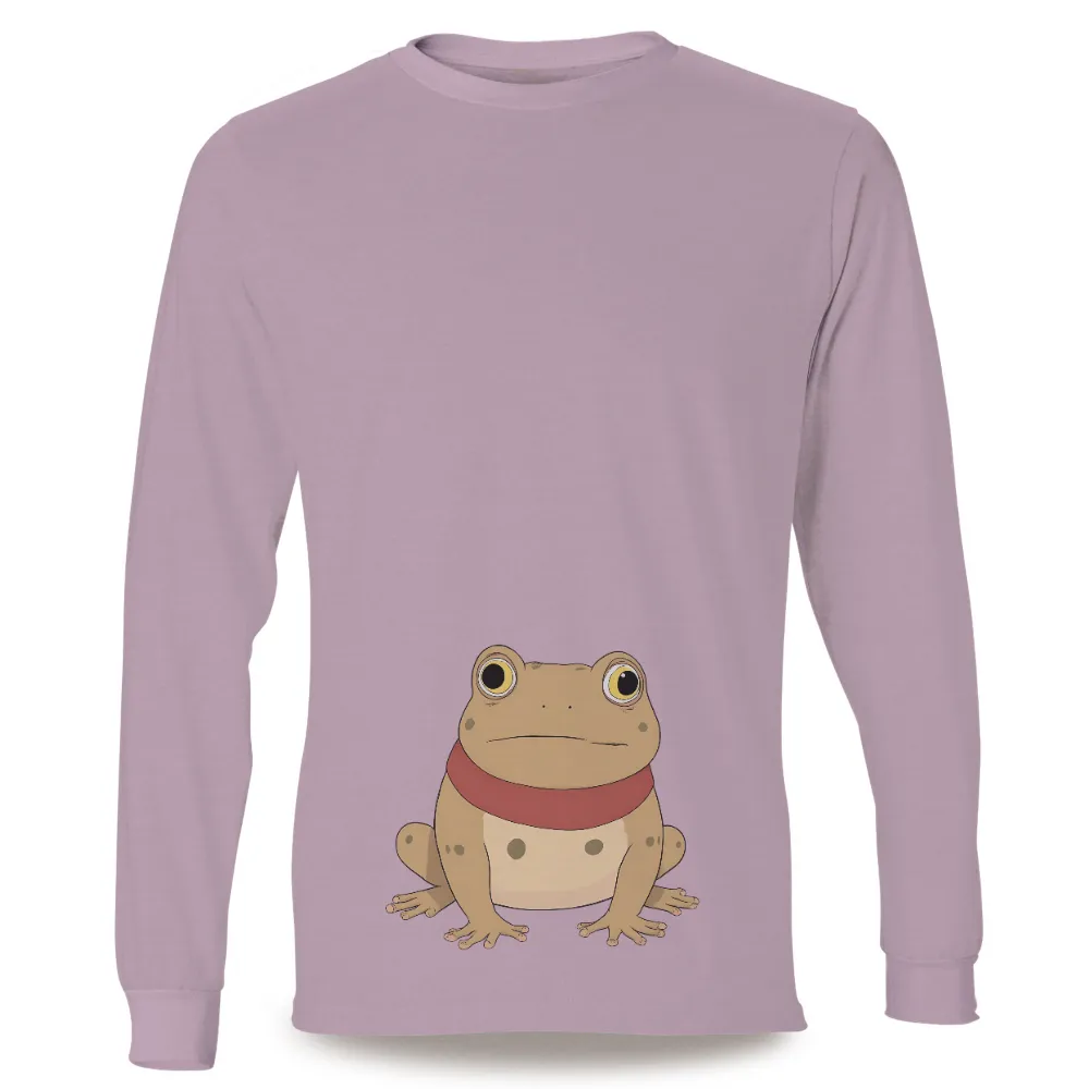 T-Shirts Pattern: Meet Freddie the Frog - Artistic Minimalist Design|funfix dba sun frog shirts